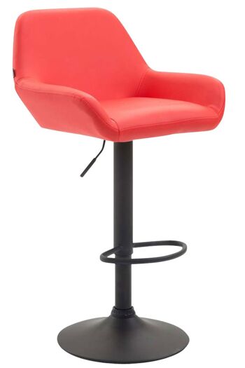 Rezzo Tabouret de Bar Similicuir Rouge 7x52cm 1