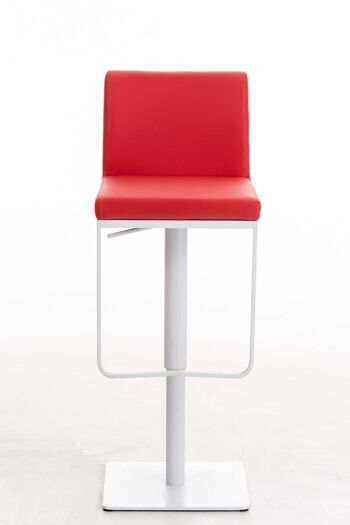 Tabouret de Bar Gorle Cuir Artificiel Rouge 18x44cm 2