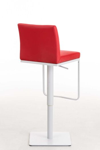 Tabouret de Bar Gorle Cuir Artificiel Rouge 18x44cm 4