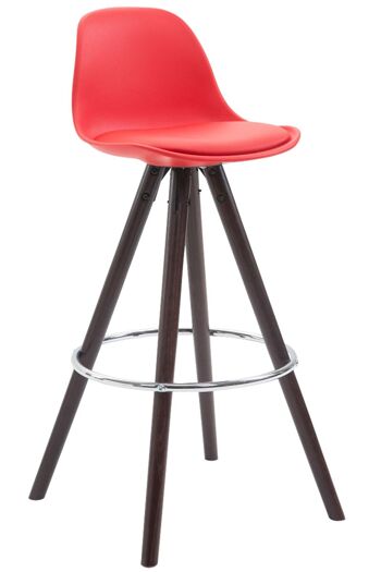 Ovada Tabouret de Bar Plastique Rouge 5x44cm 1