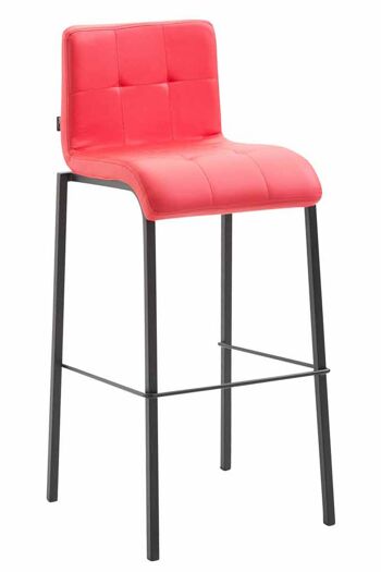 Tabouret de Bar Vicerè Cuir Artificiel Rouge 7x45cm 1