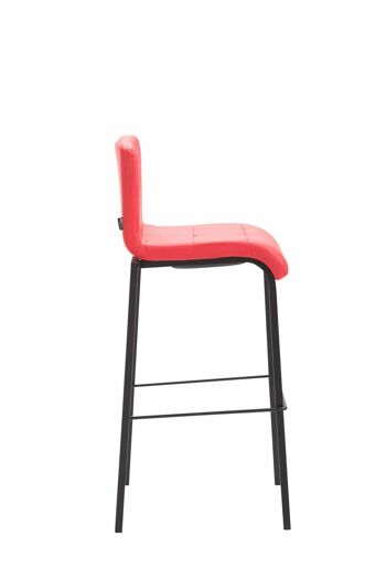 Tabouret de Bar Vicerè Cuir Artificiel Rouge 7x45cm 2