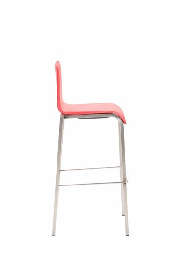 Zungti Tabouret de Bar Cuir Artificiel Rouge 7x45cm 3