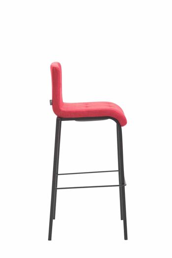 Azzone Tabouret de Bar Tissu Rouge 7x45cm 2