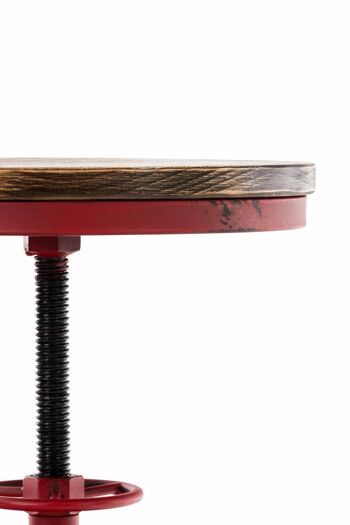 Fiesse Tabouret de Bar Métal Rouge 9x38cm 5