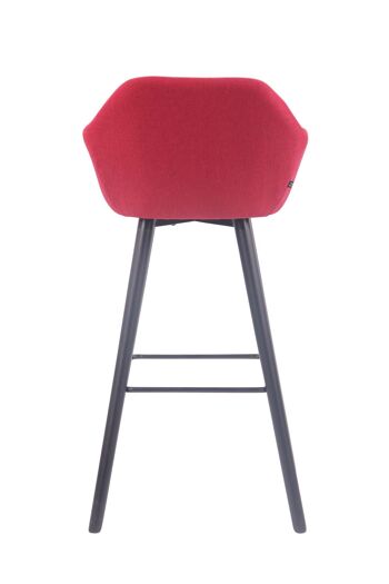 Tabouret Rovate Tissu Rouge 8x52cm 5