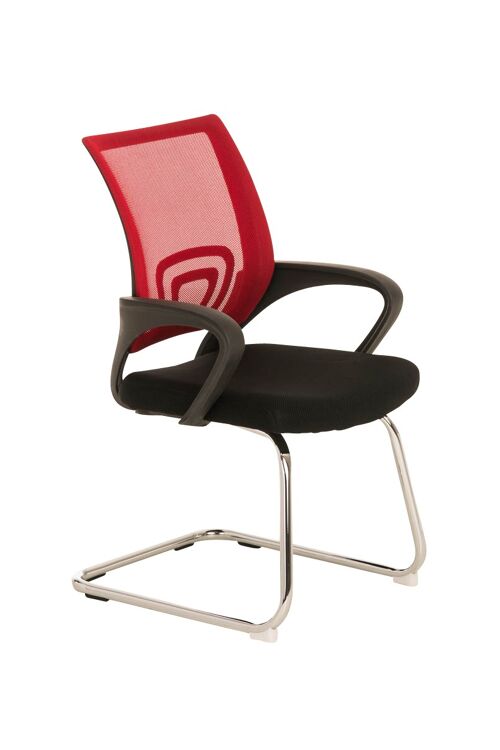 Danatro Bezoekersstoel Stof Rood 9x61cm