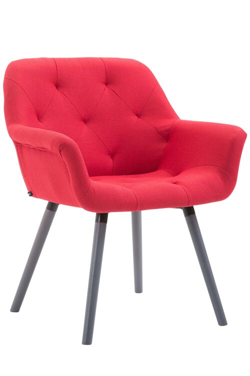 Dendalo Bezoekersstoel Stof Rood 12x60cm