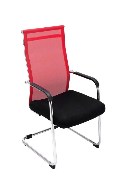 Fornaro Bezoekersstoel Kunstleer Rood 9x62cm