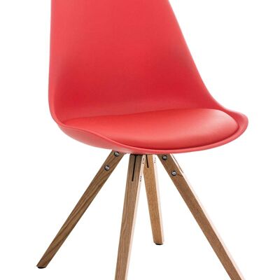 Fraguso Bezoekersstoel Kunstleer Rood 5x59cm