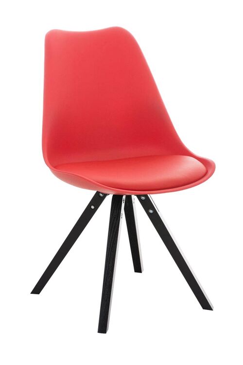 Gabella Bezoekersstoel Kunstleer Rood 5x59cm