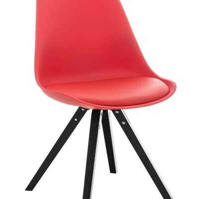 Gabella Bezoekersstoel Kunstleer Rood 5x59cm