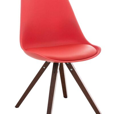 Gaudesi Bezoekersstoel Kunstleer Rood 5x59cm