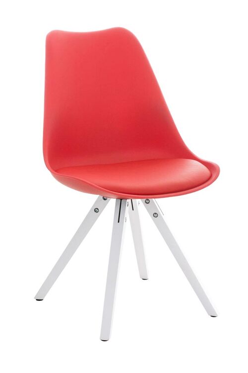 Gentili Bezoekersstoel Kunstleer Rood 5x59cm