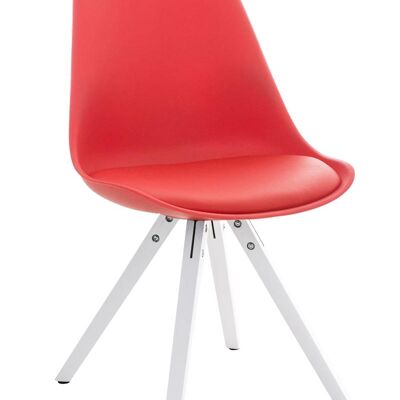 Gentili Bezoekersstoel Kunstleer Rood 5x59cm