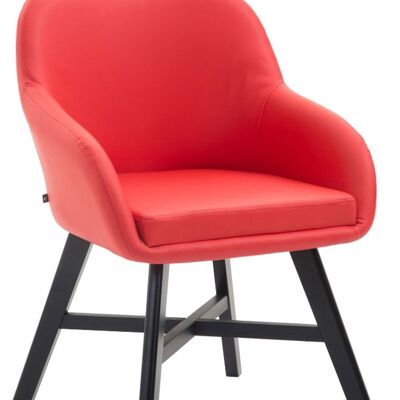 Gildone Bezoekersstoel Kunstleer Rood 10x55cm