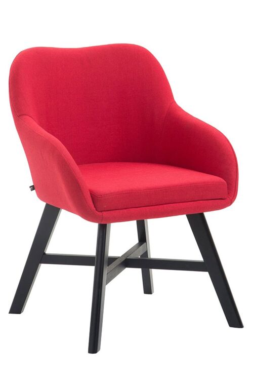 LAquila Bezoekersstoel Stof Rood 10x55cm