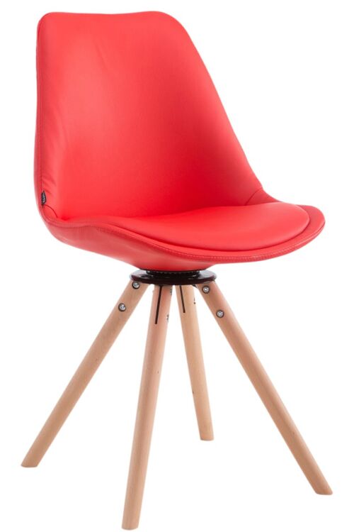 Maratta Bezoekersstoel Kunstleer Rood 6x56cm