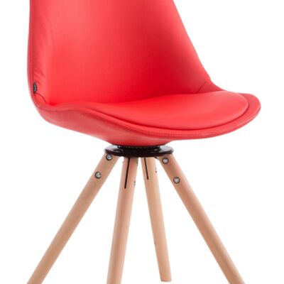 Maratta Bezoekersstoel Kunstleer Rood 6x56cm