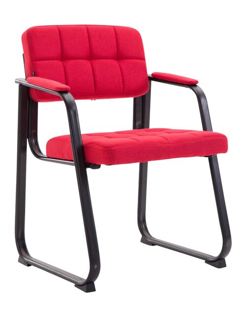 Morelle Bezoekersstoel Stof Rood 10x58cm