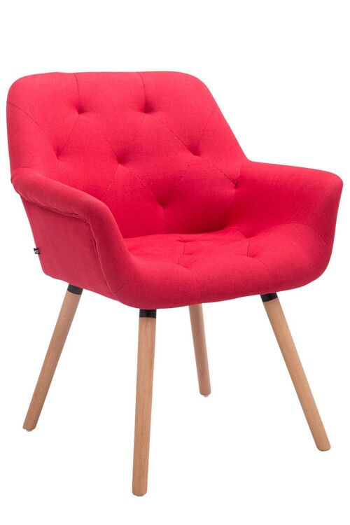 Mugnano Bezoekersstoel Stof Rood 12x60cm