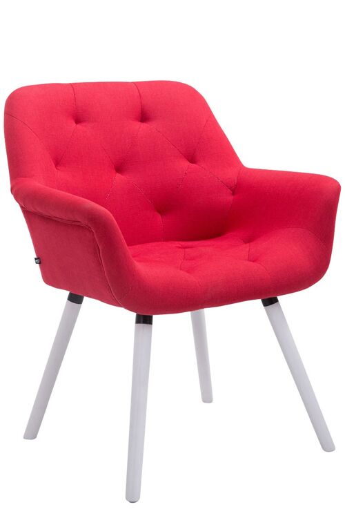Nocella Bezoekersstoel Stof Rood 12x60cm