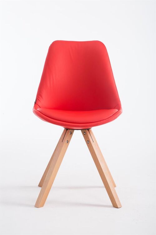 Patamia Bezoekersstoel Kunstleer Rood 6x55.5cm