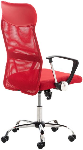 Chaise de Bureau Plicati Cuir Artificiel Rouge 15x53cm 3