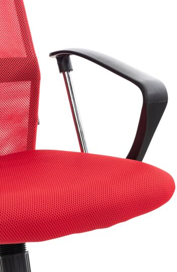 Chaise de Bureau Plicati Cuir Artificiel Rouge 15x53cm 5