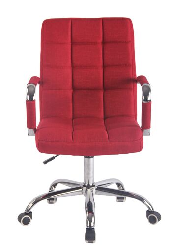Chaise de bureau Torrino tissu rouge 11x62cm 2