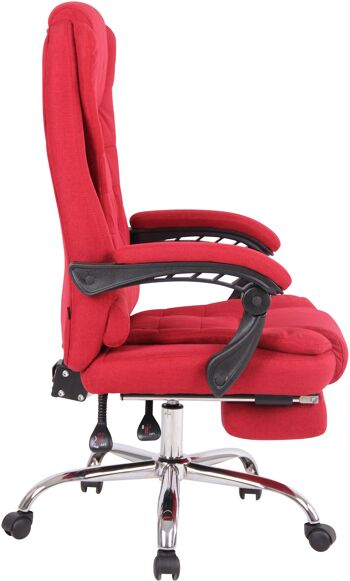 Umberto Chaise de Bureau Cuir Artificiel Rouge 22x68cm 3