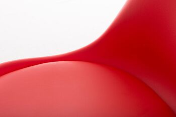 Zoppola Chaise de salle à manger Cuir artificiel Rouge 5x59cm 7