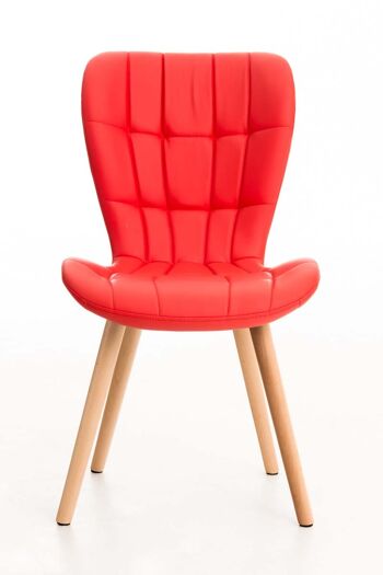 Chaise Colzate Cuir Artificiel Rouge 6x63cm 2