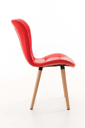 Chaise Colzate Cuir Artificiel Rouge 6x63cm 3
