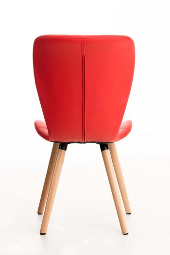 Chaise Colzate Cuir Artificiel Rouge 6x63cm 4