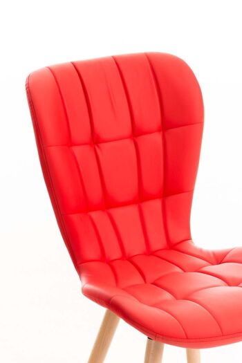 Chaise Colzate Cuir Artificiel Rouge 6x63cm 5