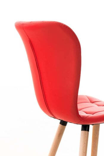 Chaise Colzate Cuir Artificiel Rouge 6x63cm 7