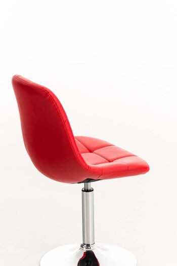 Foppolo Chaise de salle à manger Cuir artificiel Rouge 6x52cm 4