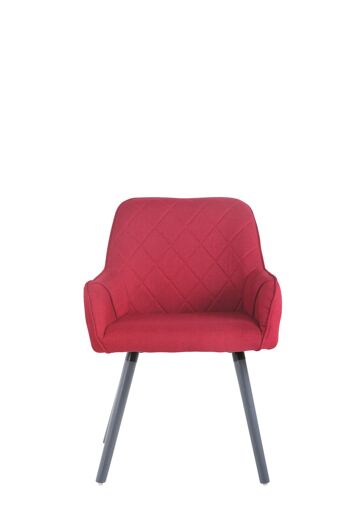 Morozzo Chaise de salle à manger Tissu Rouge 9x58cm 2
