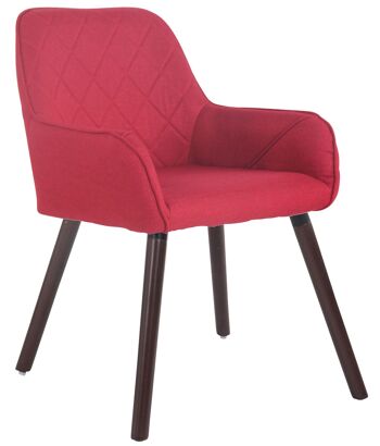 Revello Chaise de Salle à Manger Tissu Rouge 9x58cm 1