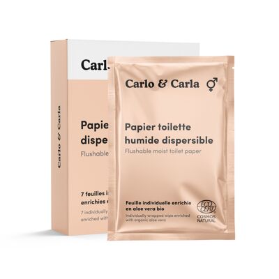 Carlo & Carla - Papier toilette humide dispersible