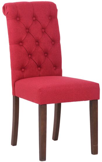 Chaise de salle à manger Belcolle rouge 15x63cm 1