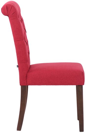 Chaise de salle à manger Belcolle rouge 15x63cm 2