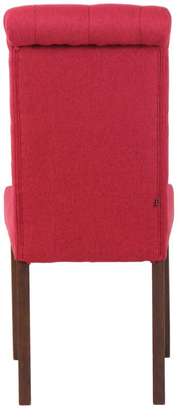 Chaise de salle à manger Belcolle rouge 15x63cm 4