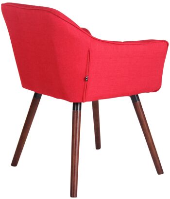 Casamari Chaise de Salle à Manger Tissu Rouge 5x59cm 4