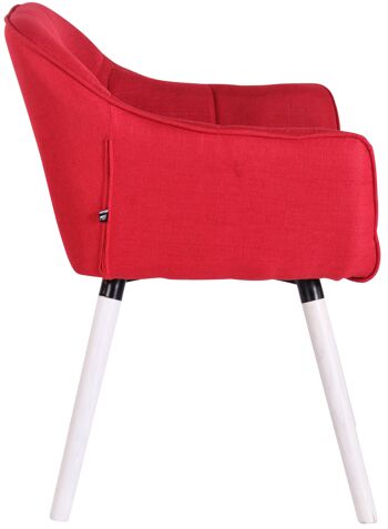 Casselli Chaise de Salle à Manger Tissu Rouge 5x59cm 3