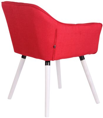 Casselli Chaise de Salle à Manger Tissu Rouge 5x59cm 4