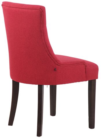 Chaise Corriolo Tissu Rouge 8x58cm 3