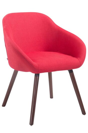 Chaise de salle à manger Mont'Est Tissu Rouge 10x61cm 1