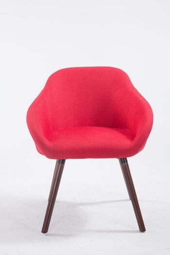 Chaise de salle à manger Mont'Est Tissu Rouge 10x61cm 2